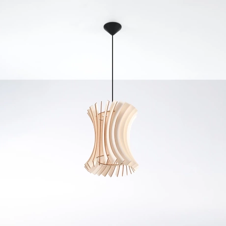 Pendant lamp ORIANA wood