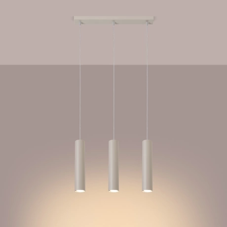 Pendant lamp LAGOS 3L beige