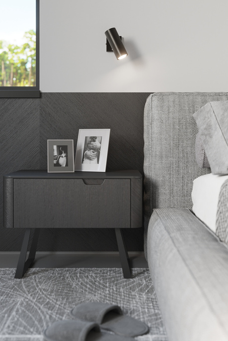 Ceiling lamp DIREZIONE 3 black + 3x LED Bulb GU-10 3000K Warm 7W 620lm