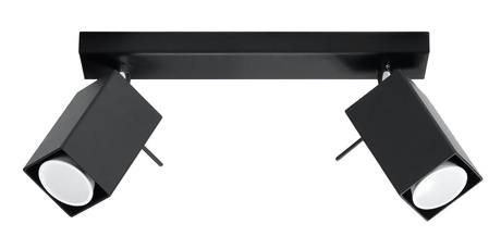 Ceiling lamp MERIDA 2 black + 2xLED Bulb GU-10 3000K Warm 7W 620lm