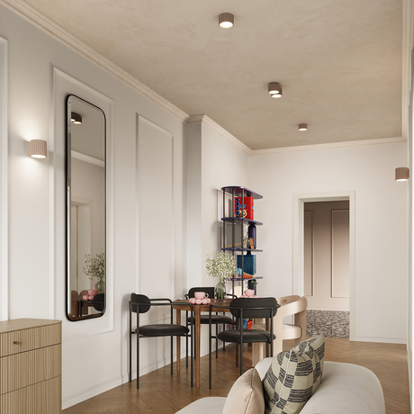 Ceiling lamp AURA 2 taupe Gx53