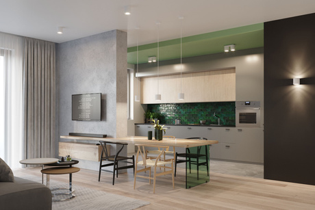 Hanging lamp ORBIS 1 white + 1x LED Bulb GU-10 4000K Cool White 7W 630lm