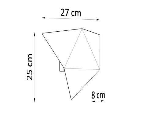 Wall lamp SOLIDO white + 1x LED Bulb G9 4000K Cool White 4.5W 530lm