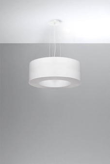 Chandelier SATURNO 50 white + 5x LED Bulb E27 4000K Cold 7.5W 650lm