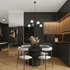 Chandelier HALO 6 black
