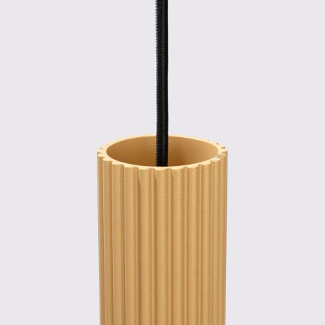 Pendant lamp KARBON 3P gold