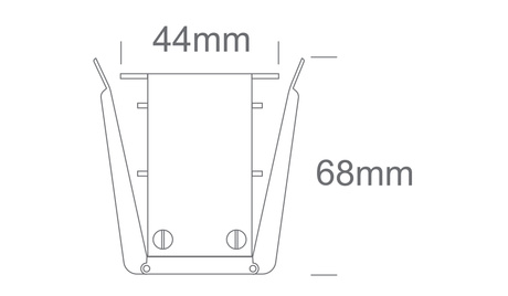 Recessed magnetic rail 1m black MIDI ON/OFF DALI 48V