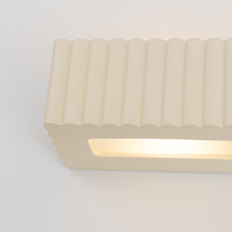 Wall lamp ceramic RIGATA beige