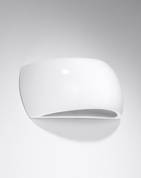 Wall lamp painted PONTIUS in glossy white + 1x LED Bulb G9 4000K Cool White 4.5W 530lm