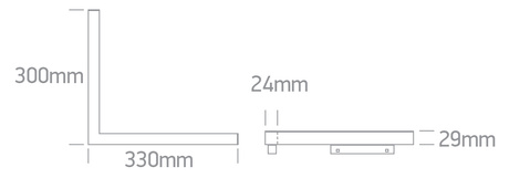 ARTO black LED 3000K 16W 1280lm