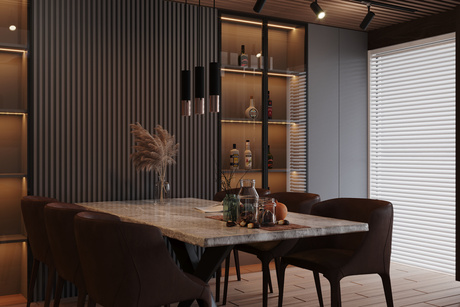 Wall lamp LOOPEZ black/chrome + 2x LED Bulb GU-10 3000K Warm 7W 620lm