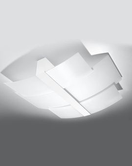 Ceiling lamp CELIA white + 3x LED Bulb E27 4000K Cool White 7.5W 650lm
