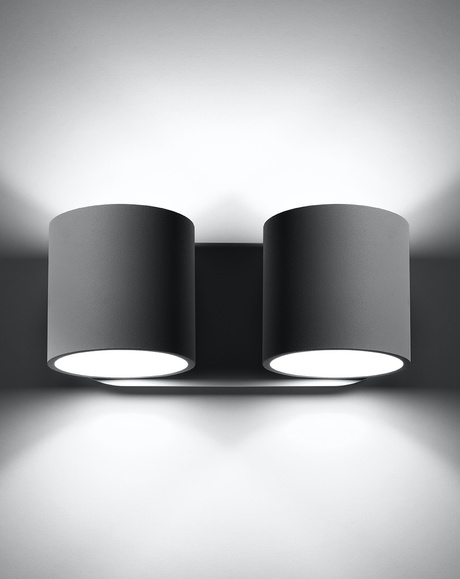 Wall lamp ORBIS 2 grey + 2x LED Bulb G9 4000K Cool White 4.5W 530lm