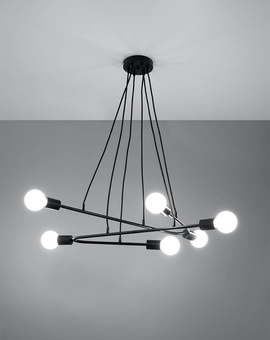 Pendant lamp ASTRAL 6 black