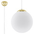 Hanging lamp UGO 30 gold + 1x LED Bulb E27 4000K Cool White 7.5W 650lm