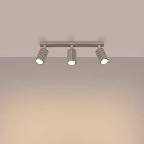 Wall lamp KARBON taupe with a switch