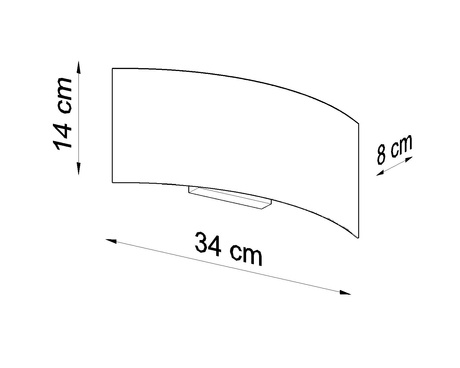 Wall lamp MAGNUS white + 2x LED Bulb G9 3000K Warm 4.5W 510lm