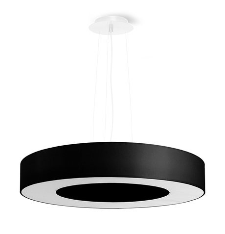 Chandelier SATURNO SLIM 50 black + 5x LED Bulb E27 3000K Warm 7.5W 620lm