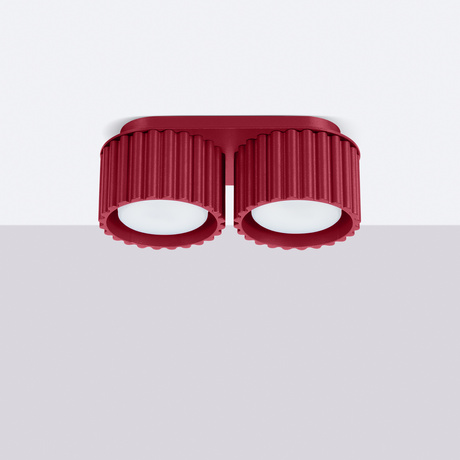 Ceiling lamp AURA 2 burgundy Gx53