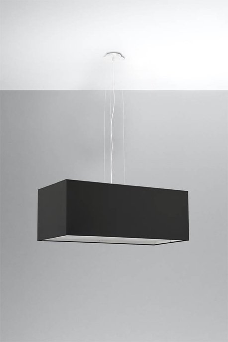 Chandelier SANTA BIS 80 black + 3x LED Bulb E27 3000K Warm 7.5W 620lm