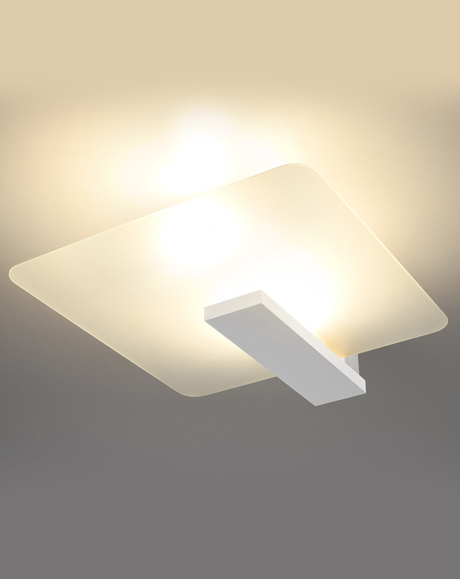 Ceiling lamp LAPPO white + 2x LED Bulb E27 4000K Cool 7.5W 650lm