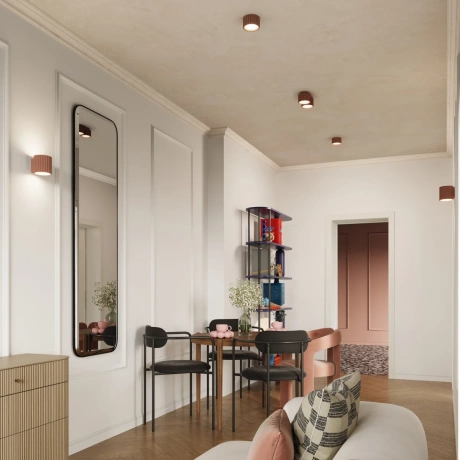 Ceiling lamp AURA 1 mocha Gx53