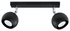 Ceiling lamp OCULARE 2 black + 2x LED bulb GU-10 3000K Warm 7W 620lm