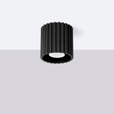 Ceiling lamp AURA 1 black GU10