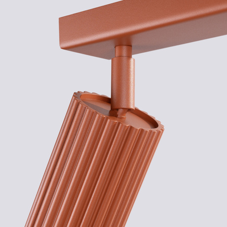 Ceiling lamp KARBON 6L red ochre