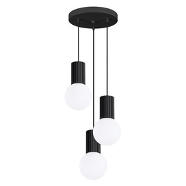 Pendant lamp HALO 3P black