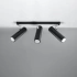 Ceiling lamp DIREZIONE 3 black