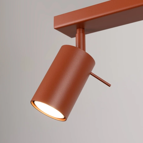 Ceiling lamp RING 2 red ochra