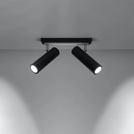 Ceiling lamp DIREZIONE 2 black