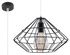 Pendant lamp UMBERTO black + 1x LED Bulb E27 3000K Warm 7.5W 620lm