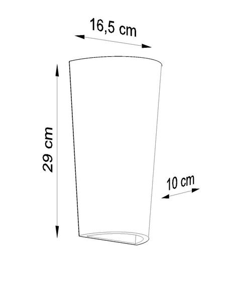 Wall lamp ceramic LANA white + 1x LED Bulb E27 3000K Warm 7.5W 620lm