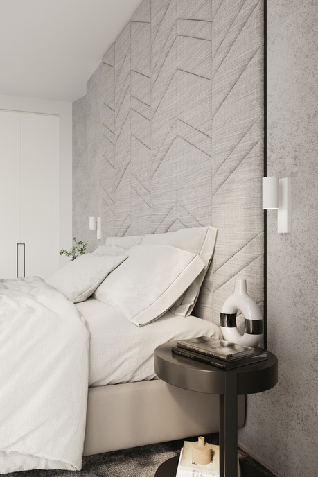 Wall lamp UTTI white + 1x LED Bulb GU-10 3000K Warm 7W 620lm