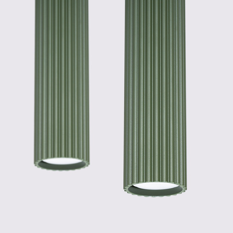 Pendant lamp KARBON 2 olive green
