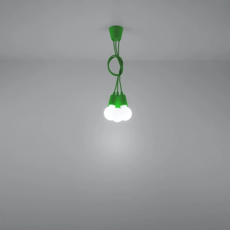 Pendant lamp DIEGO 3 green