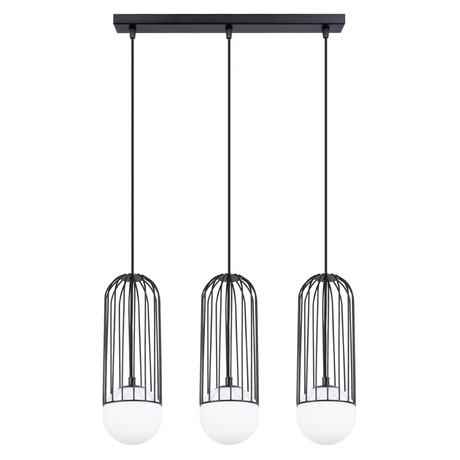 BRINA 3L black hanging lamp + 3x LED bulb G9 4000K Cool White 4.5W 460lm