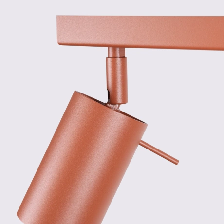 Ceiling lamp RING 2 red ochra