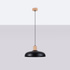Hanging lamp INDY black + 1x LED Bulb E27 4000K Cool White 7.5W 690lm