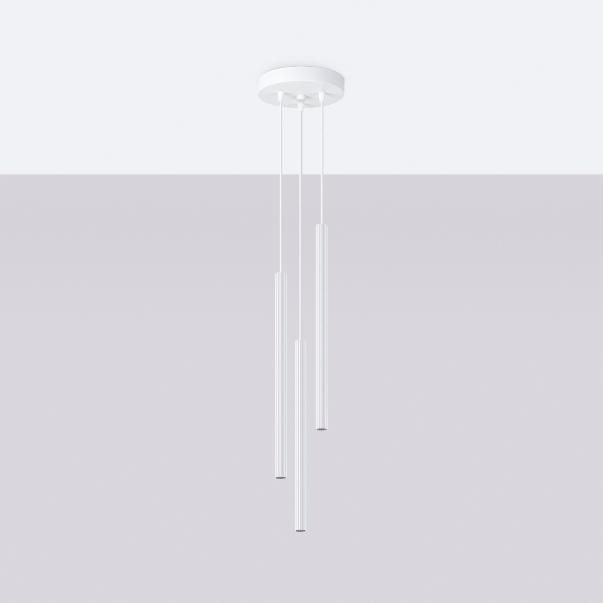 Ceiling hanging lamp ARCHE 3P white + 3x LED Bulb G9 3000K Warm 4.5W 450lm