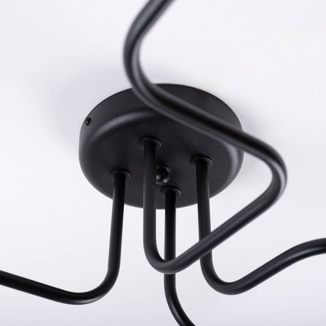 Chandelier VECTOR 4 black + 4X LED Bulb E27 3000K 7W 760lm