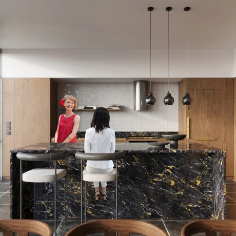 Pendant lamp ALINO 3 black