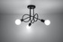Chandelier SUPEŁ 3 black + 3x LED Bulb E27 4000K Cool White 7.5W 650lm