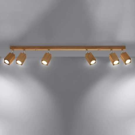 Ceiling lamp KEKE 6 oak