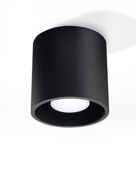 Ceiling lamp ORBIS 1 black + 1x LED Bulb GU-10 3000K Warm 7W 620lm.