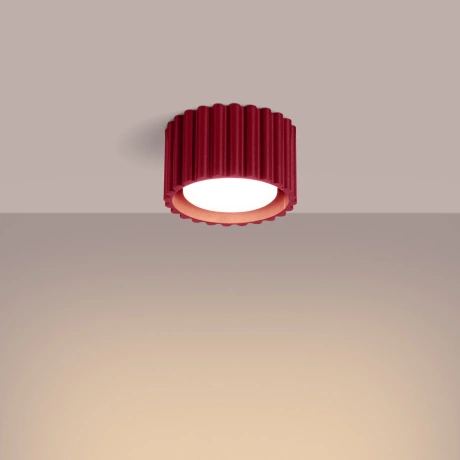 Ceiling lamp AURA 1 burgundy Gx53