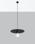 Hanging lamp FLAVIO black + 1x LED Bulb E27 3000K Warm 7.5W 620lm