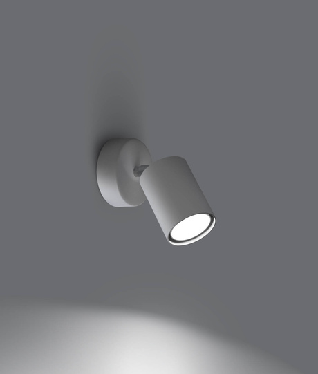 Wall lamp LEMMI 1 white + 1x LED bulb GU-10 3000K Warm 7W 510lm